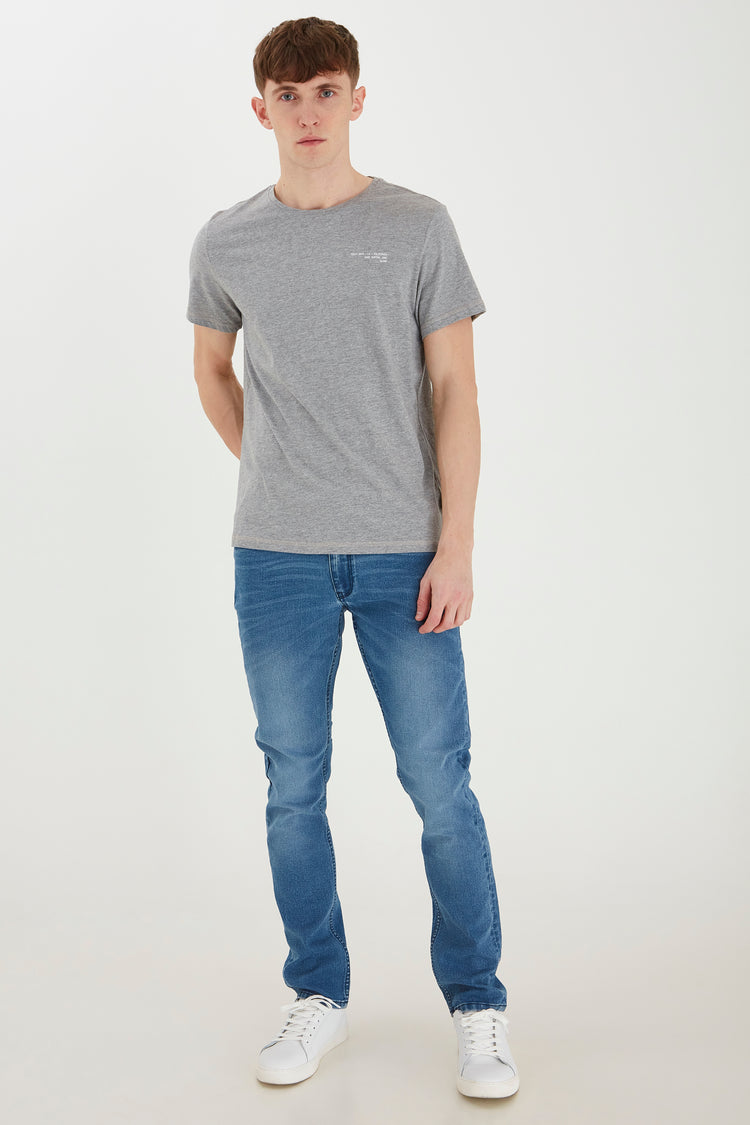 Blend Grey Printed T-Shirt