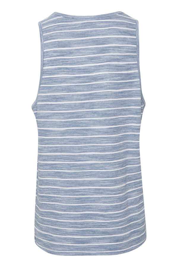 Blend Blue Striped Singlet Top