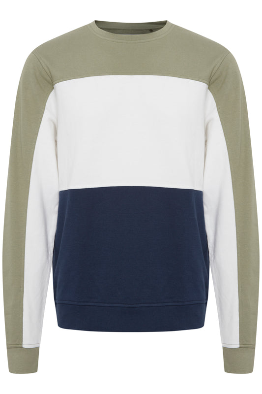 Blend Colour Block Striped Sweatshirt