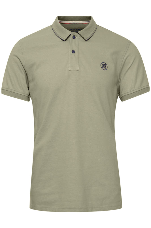 Blend Contrast Trim Polo Tee