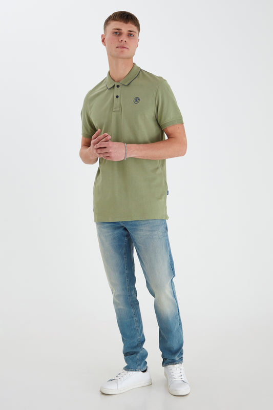 Blend Contrast Trim Polo Tee