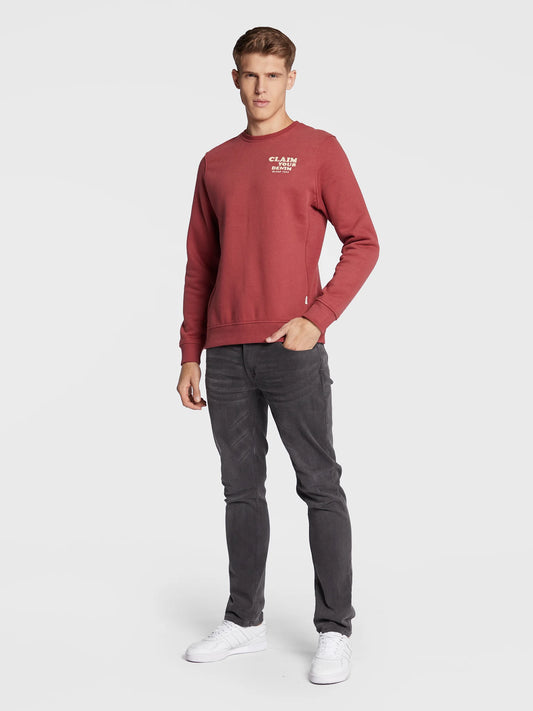 Blend Casual Brick Red Sweatshirt