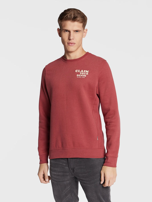 Blend Casual Brick Red Sweatshirt