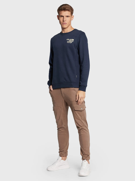 Blend Casual Dark Navy Sweatshirt