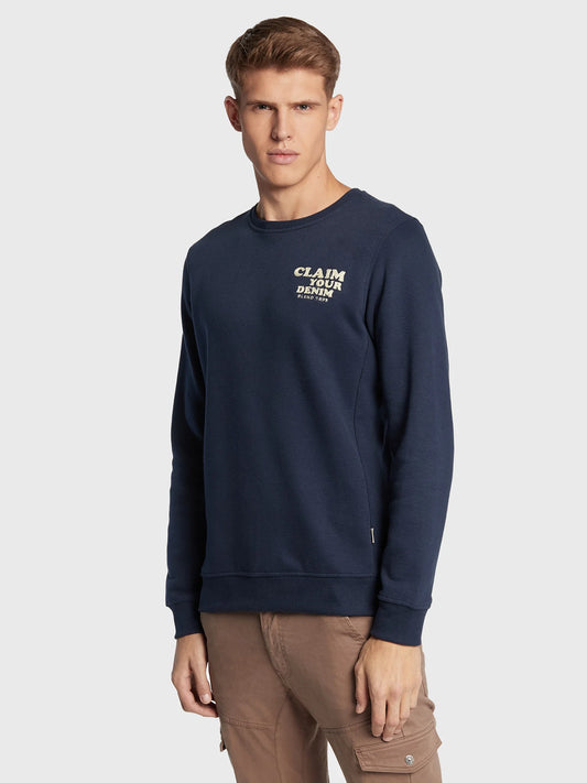 Blend Casual Dark Navy Sweatshirt