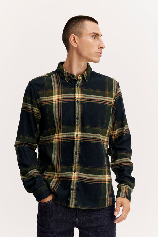 Blend Men's Black Plaid Shirt