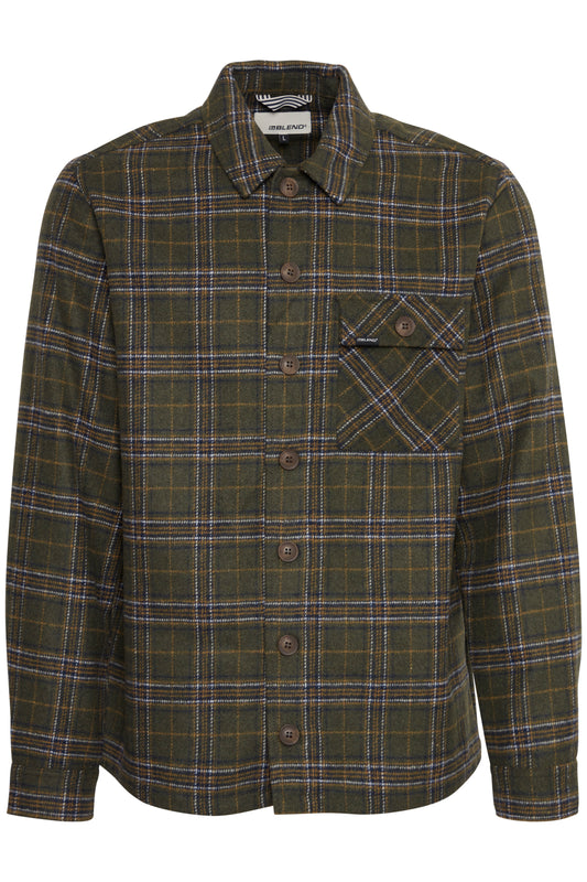 Blend Check Overshirt Jacket