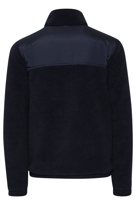 Blend Sherpa Navy Zip Up Jacket