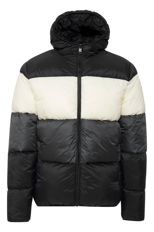 Blend Men's Navy Hooded Puffer Jacket