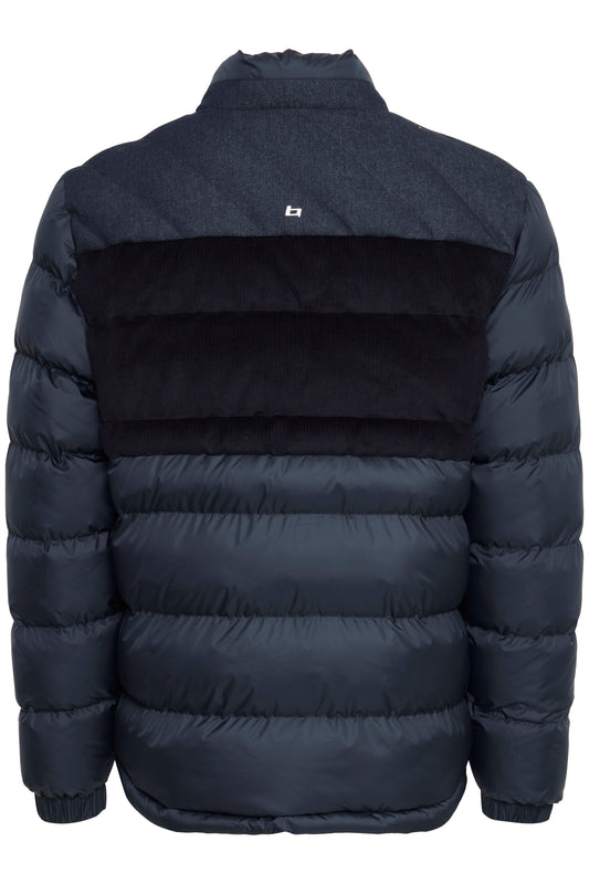 Blend Men's Contrasting Navy Puffer Jacket