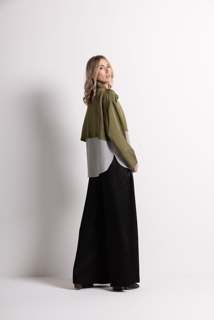 Dressed Kelley Top Khaki / Stripe