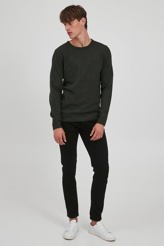 Blend Men's Dark Green Knitted Sweatshirt