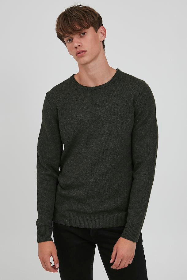 Blend Men's Dark Green Knitted Sweatshirt