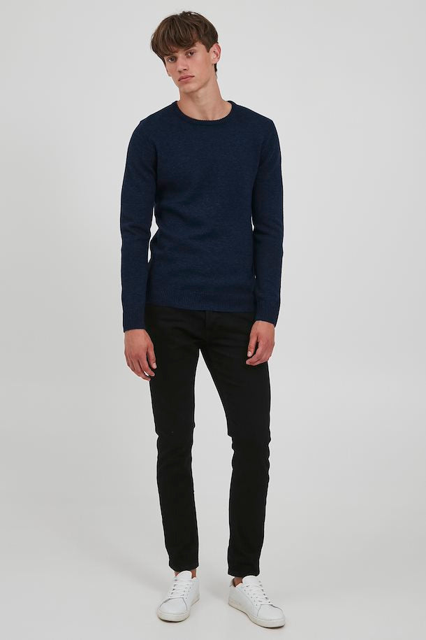 Blend Navy Woollen Sweatshirt